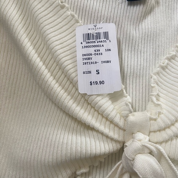 Tie up crop top, never worn - Picture 1 of 2